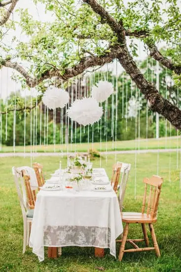 Bridgerton table setup