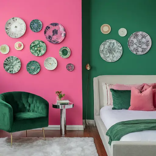 Creative Ideas to Adorn Your Pink and Green Wall