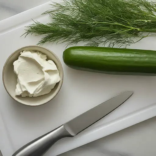 Cucumber and Cream Cheese Sandwiches