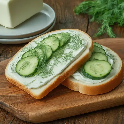 Cucumber and Cream Cheese Sandwiches