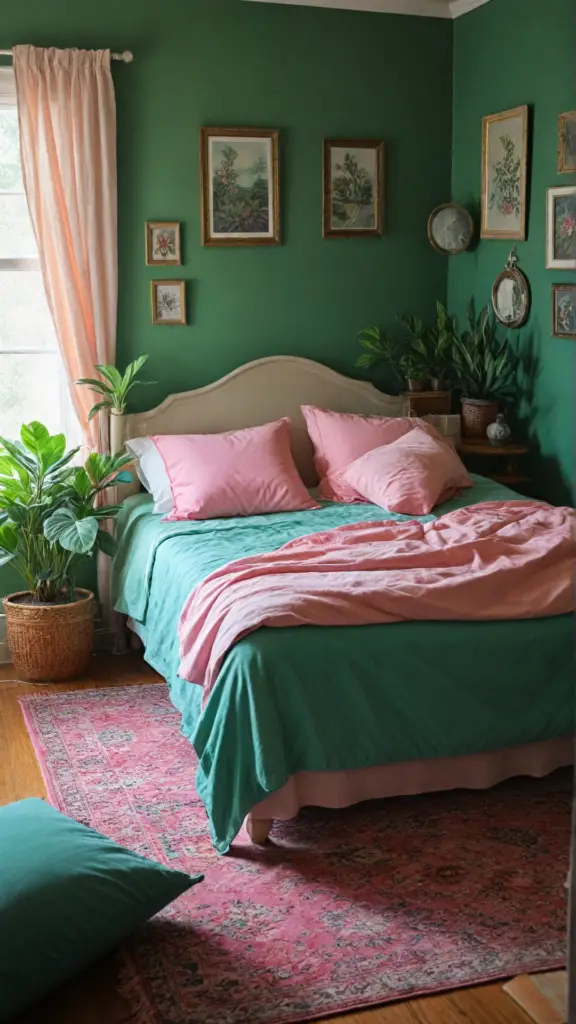  pink and green bedroom ideas