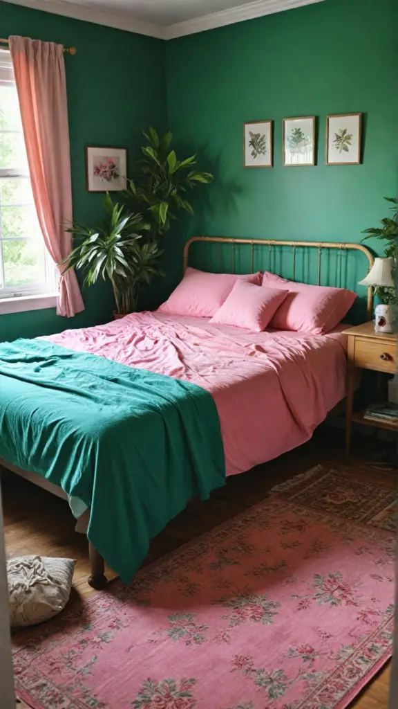  pink and green bedroom ideas