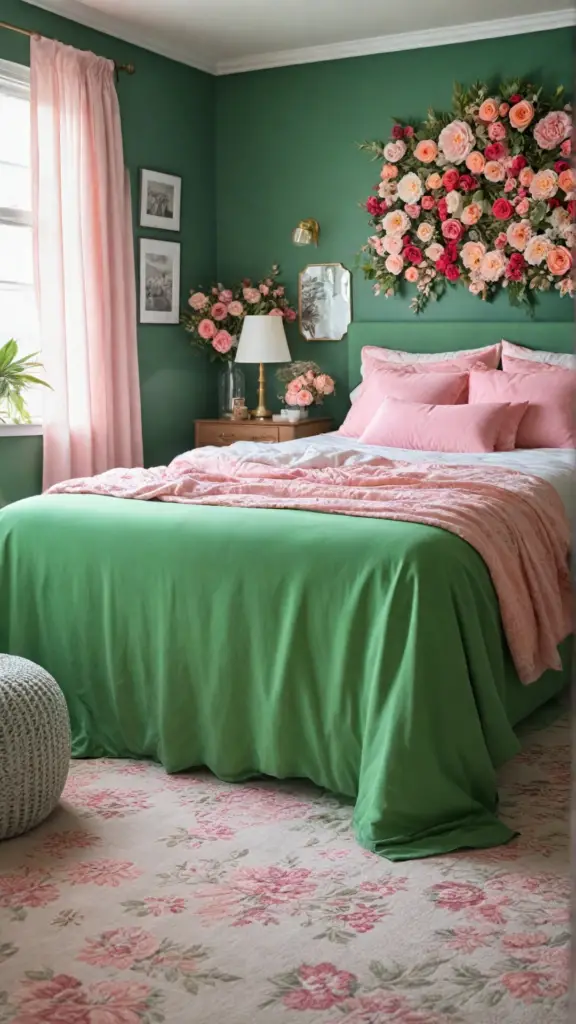  pink and green bedroom ideas