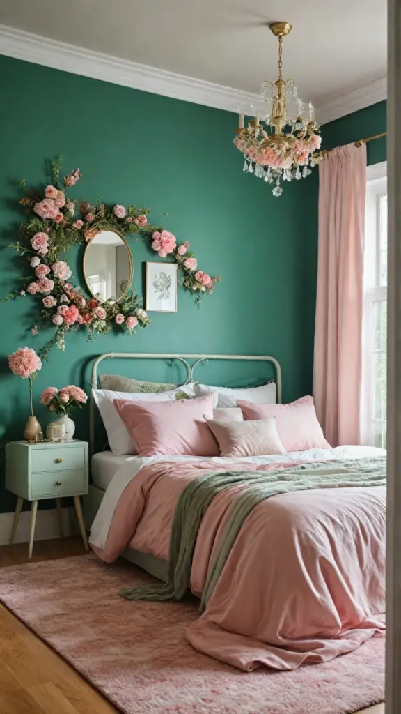  pink and green bedroom ideas