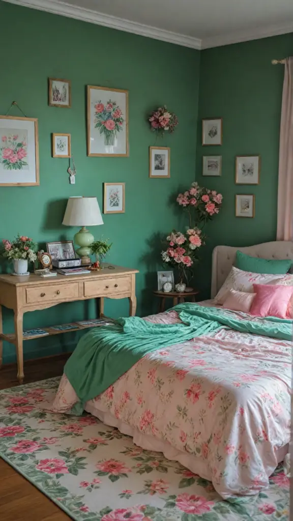  pink and green bedroom ideas