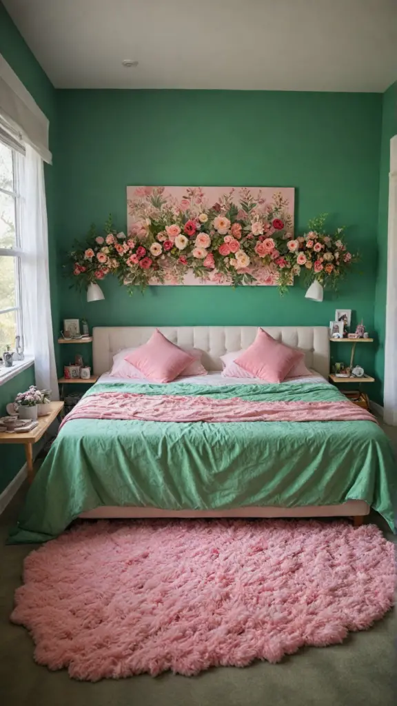  pink and green bedroom ideas