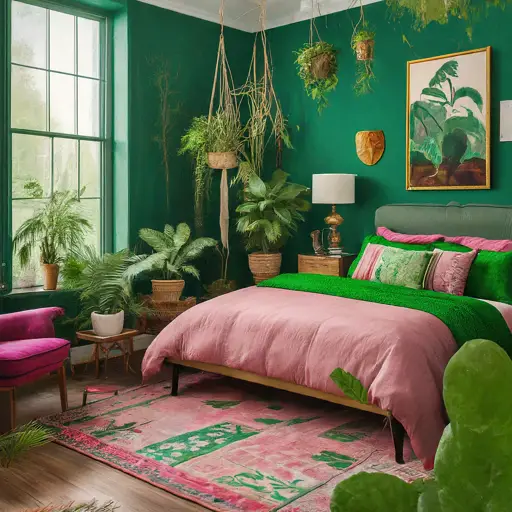  Green And Pink Bedroom Ideas Aesthetic