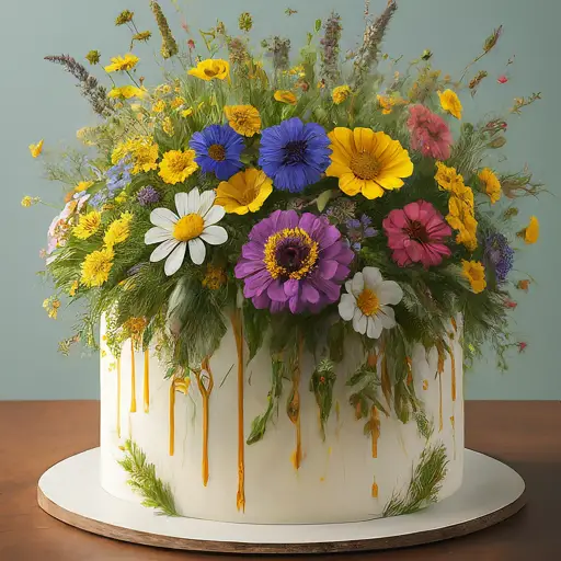  lovely wildflower wedding cake ideas