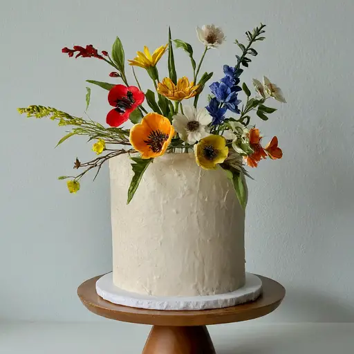  lovely wildflower wedding cake ideas