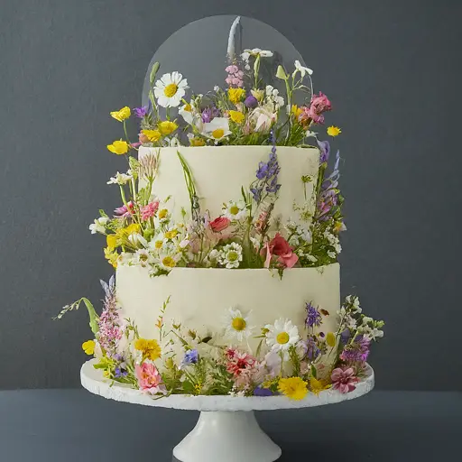  lovely wildflower wedding cake ideas